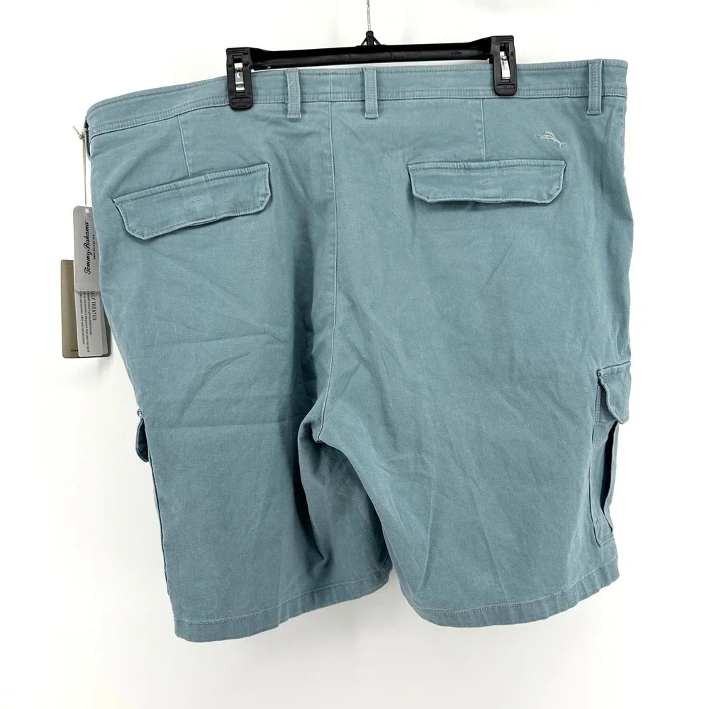 Tommy Bahama Cabo Coast Cargo Shorts Mens 44 Blue Alpine Regular Fit NWT $118